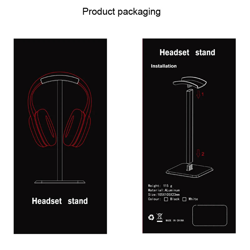 Aluminum Gaming Headset Stand for Desk Setup